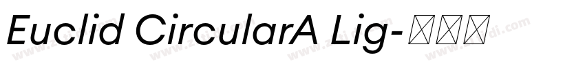 Euclid CircularA Lig字体转换